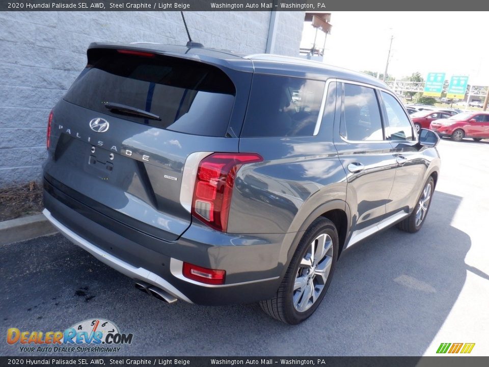 2020 Hyundai Palisade SEL AWD Steel Graphite / Light Beige Photo #7