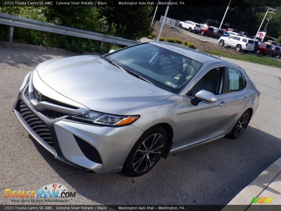 2020 Toyota Camry SE AWD Celestial Silver Metallic / Black Photo #13