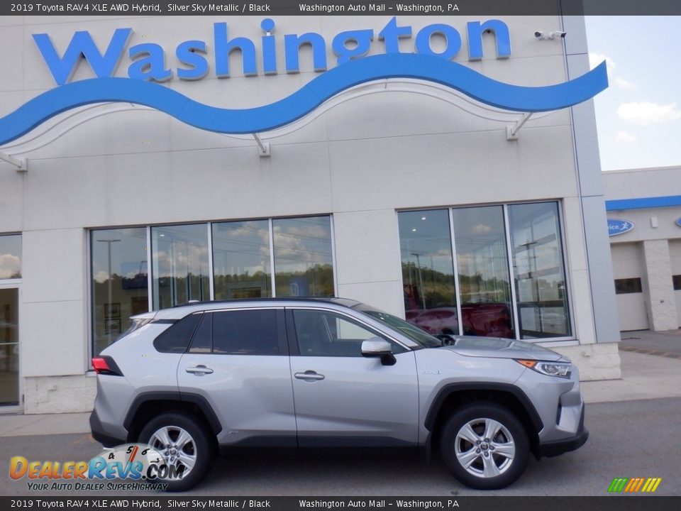 2019 Toyota RAV4 XLE AWD Hybrid Silver Sky Metallic / Black Photo #1