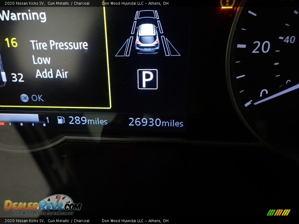2020 Nissan Kicks SV Gun Metallic / Charcoal Photo #36