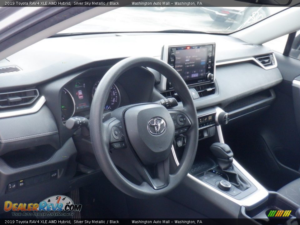 2019 Toyota RAV4 XLE AWD Hybrid Silver Sky Metallic / Black Photo #12