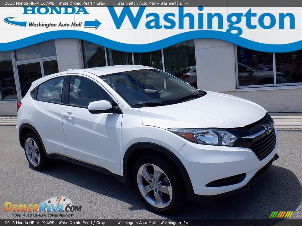 2018 Honda HR-V LX AWD White Orchid Pearl / Gray Photo #1
