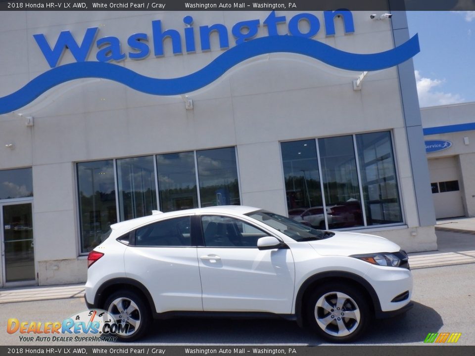 2018 Honda HR-V LX AWD White Orchid Pearl / Gray Photo #2