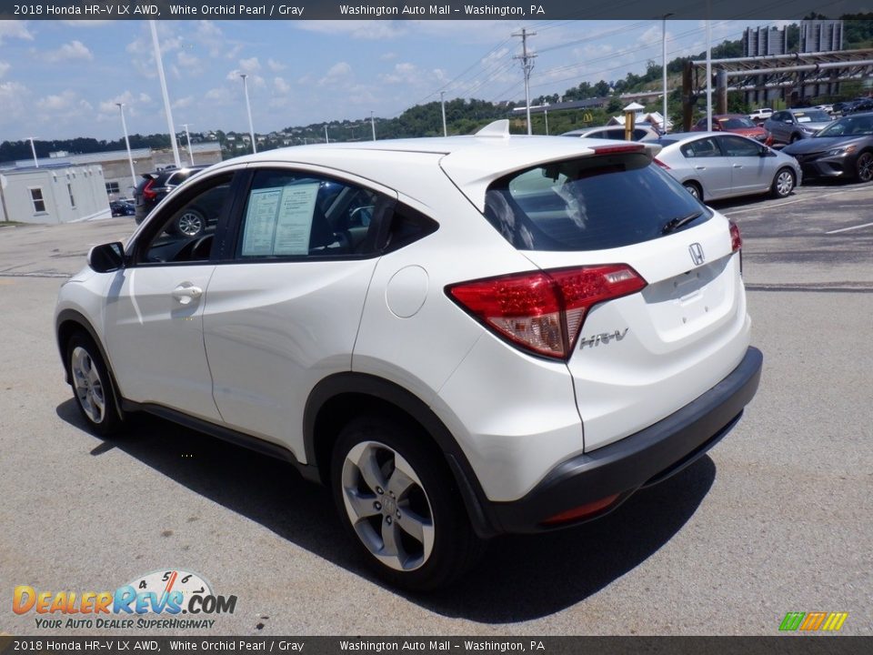 2018 Honda HR-V LX AWD White Orchid Pearl / Gray Photo #7