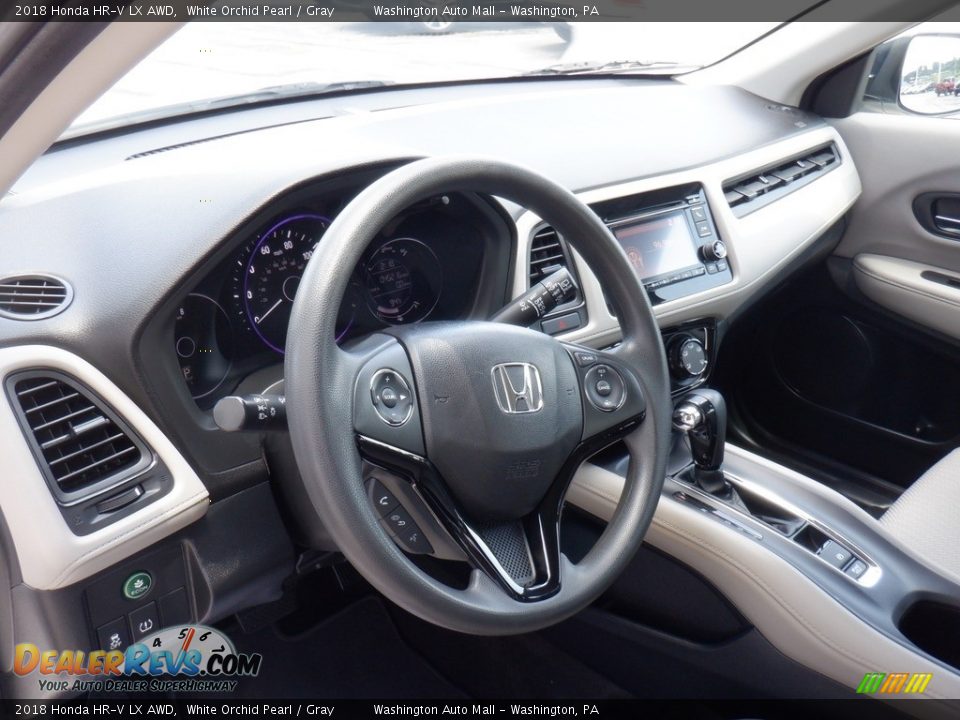 2018 Honda HR-V LX AWD White Orchid Pearl / Gray Photo #13