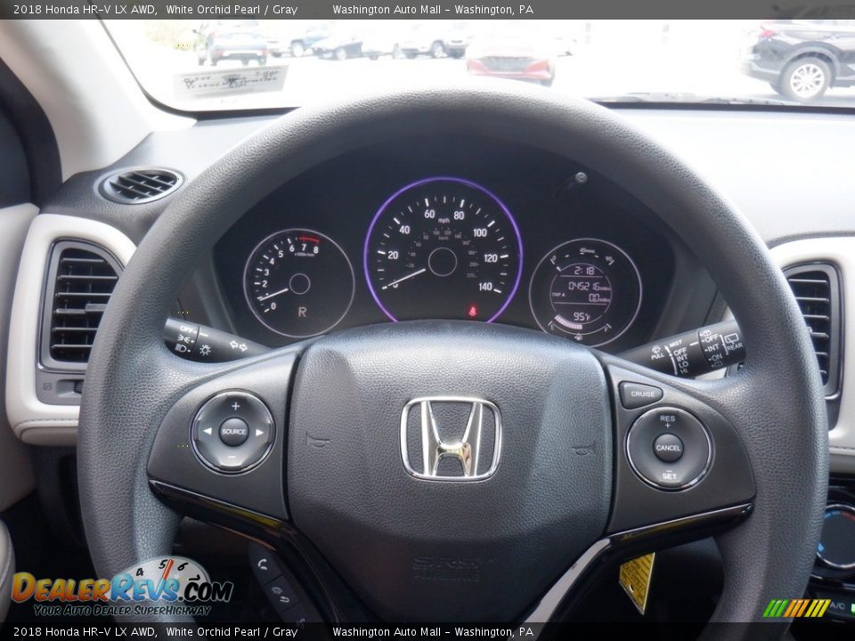2018 Honda HR-V LX AWD White Orchid Pearl / Gray Photo #19