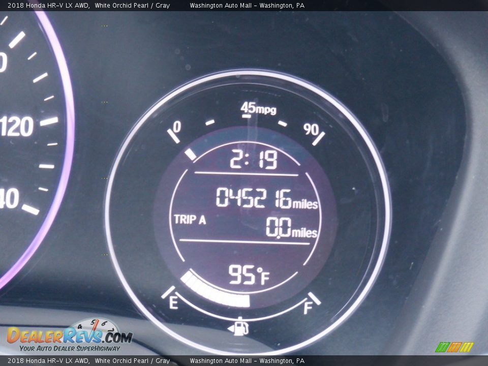 2018 Honda HR-V LX AWD White Orchid Pearl / Gray Photo #32