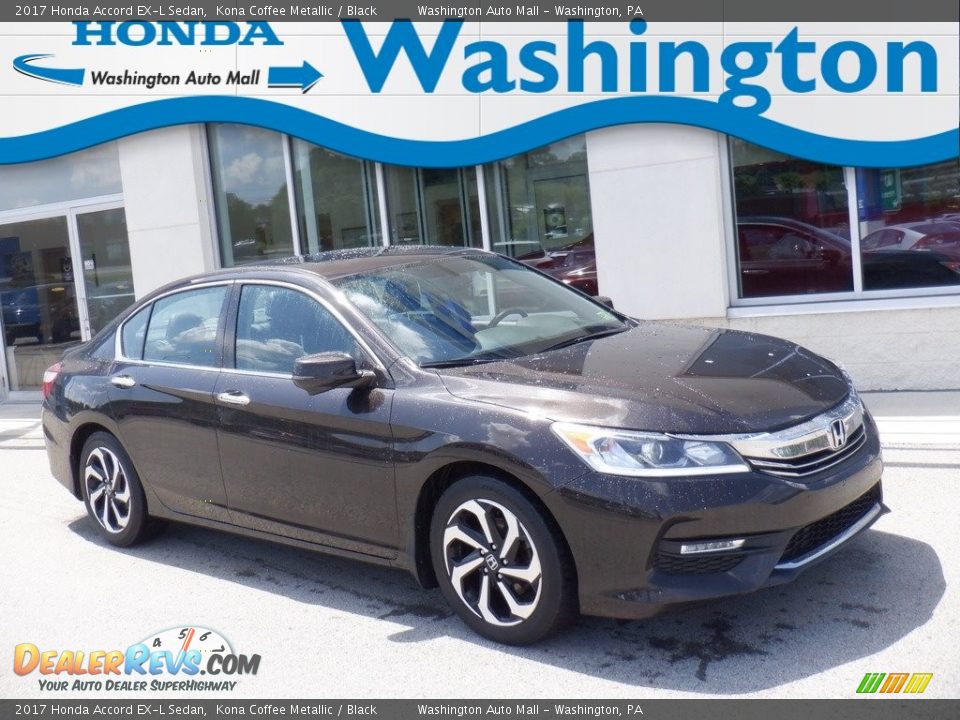 2017 Honda Accord EX-L Sedan Kona Coffee Metallic / Black Photo #1