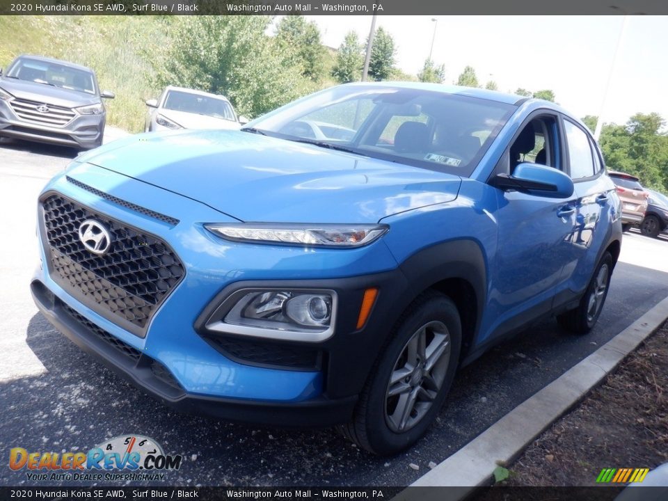 2020 Hyundai Kona SE AWD Surf Blue / Black Photo #3