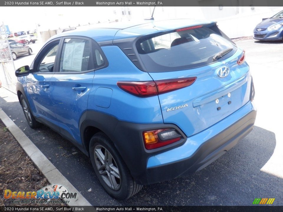 2020 Hyundai Kona SE AWD Surf Blue / Black Photo #4