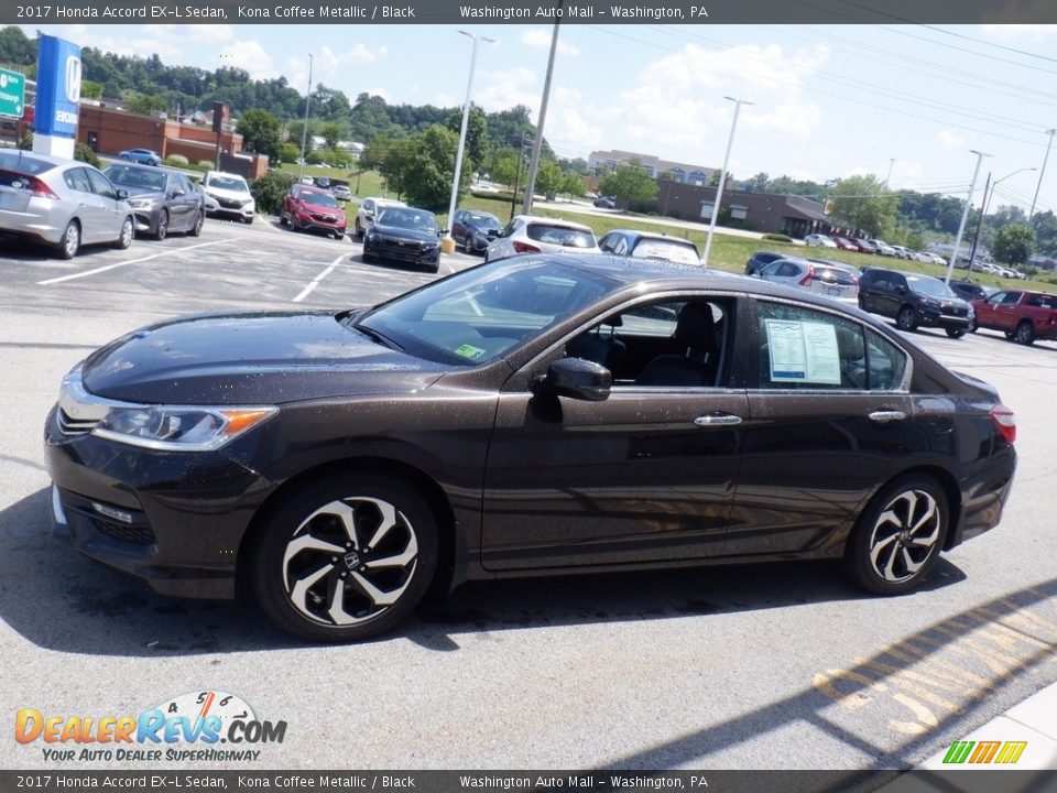 2017 Honda Accord EX-L Sedan Kona Coffee Metallic / Black Photo #7