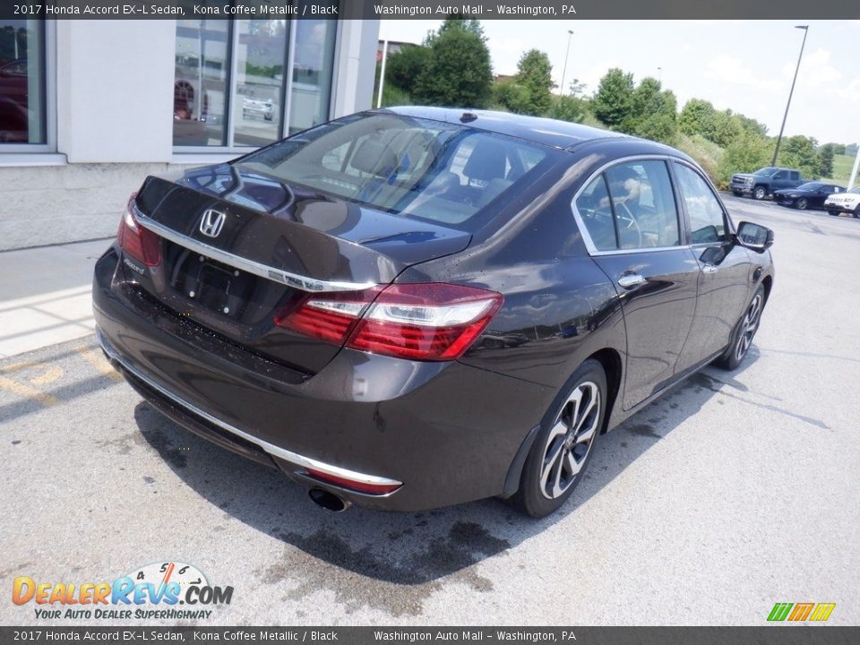 2017 Honda Accord EX-L Sedan Kona Coffee Metallic / Black Photo #10