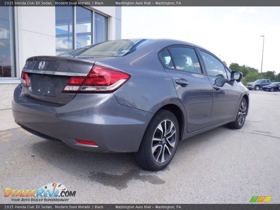 Modern Steel Metallic 2015 Honda Civic EX Sedan Photo #10