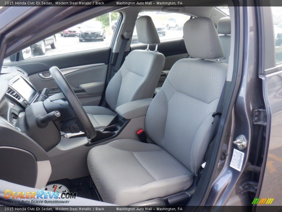 Front Seat of 2015 Honda Civic EX Sedan Photo #13