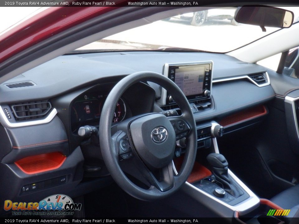 2019 Toyota RAV4 Adventure AWD Ruby Flare Pearl / Black Photo #25