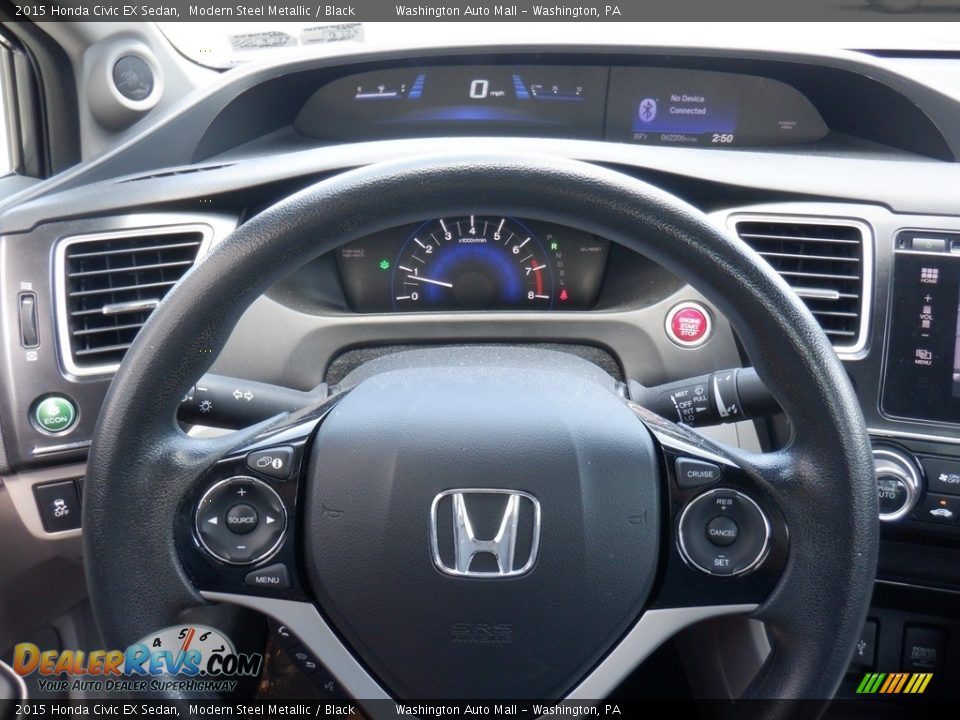 2015 Honda Civic EX Sedan Steering Wheel Photo #21