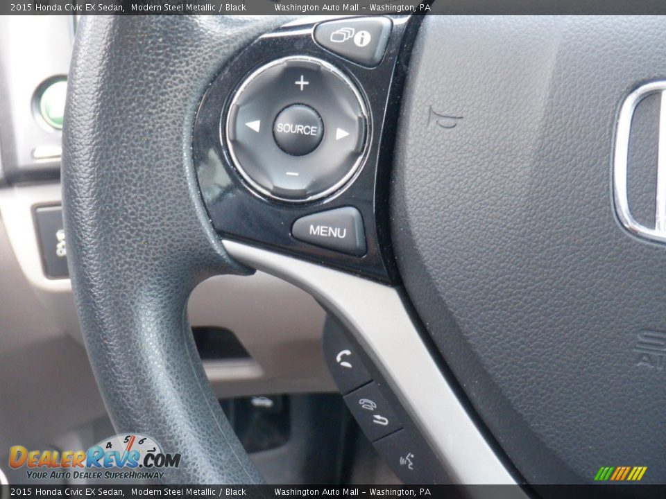 2015 Honda Civic EX Sedan Steering Wheel Photo #22