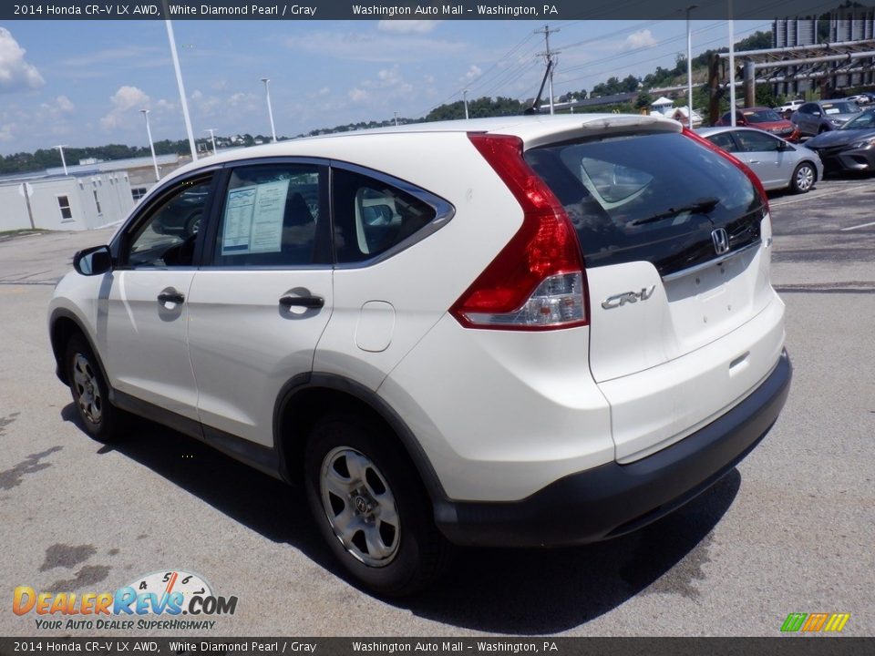 2014 Honda CR-V LX AWD White Diamond Pearl / Gray Photo #6