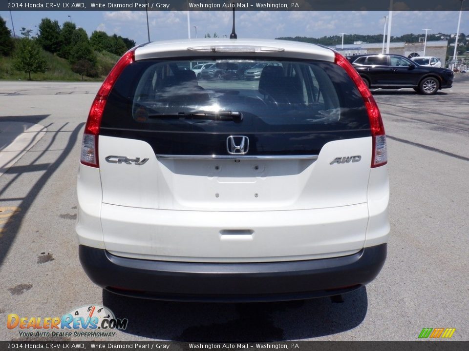 2014 Honda CR-V LX AWD White Diamond Pearl / Gray Photo #7