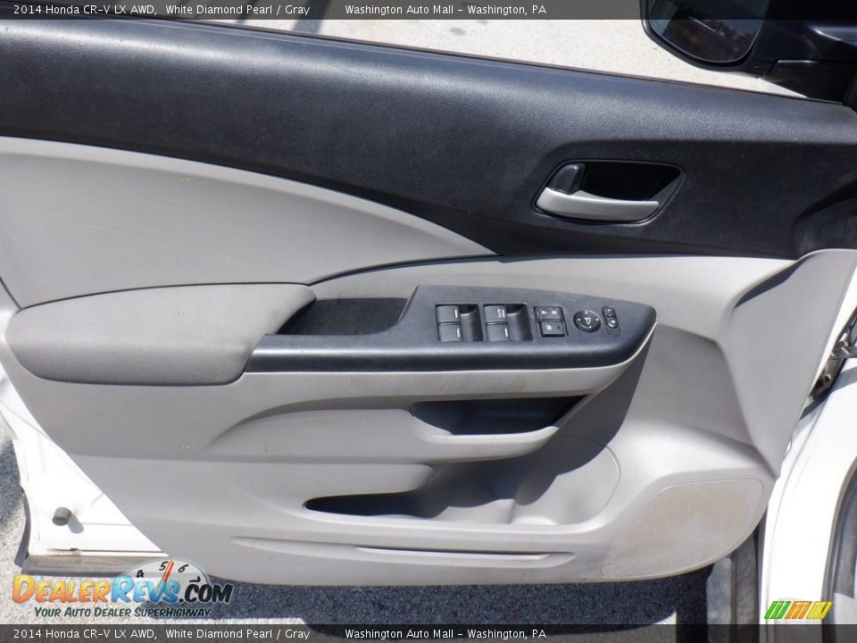 2014 Honda CR-V LX AWD White Diamond Pearl / Gray Photo #11