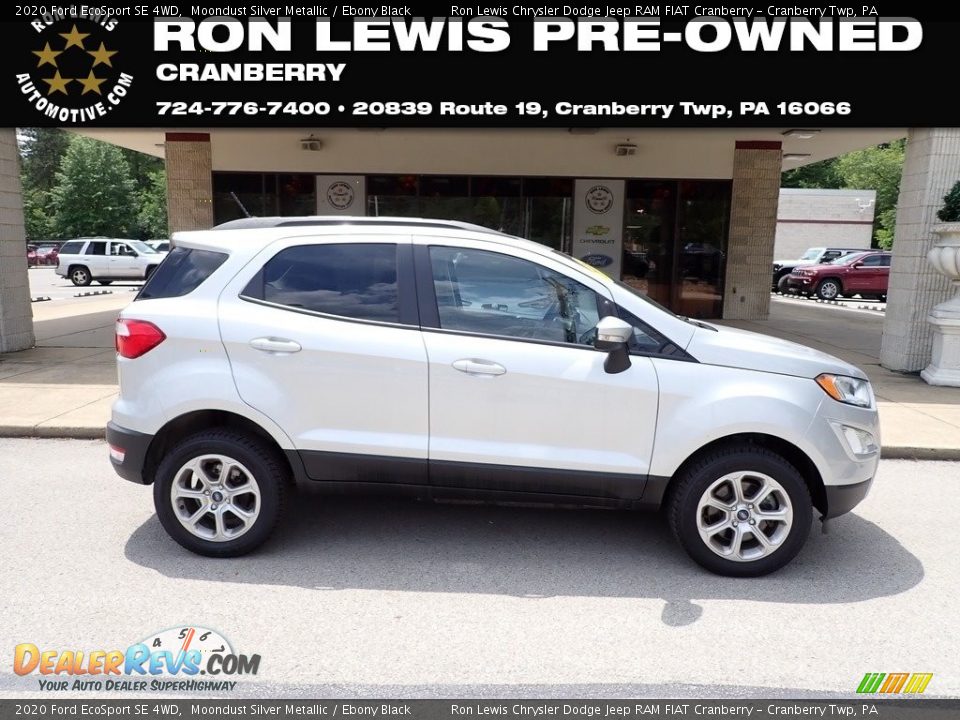 2020 Ford EcoSport SE 4WD Moondust Silver Metallic / Ebony Black Photo #1