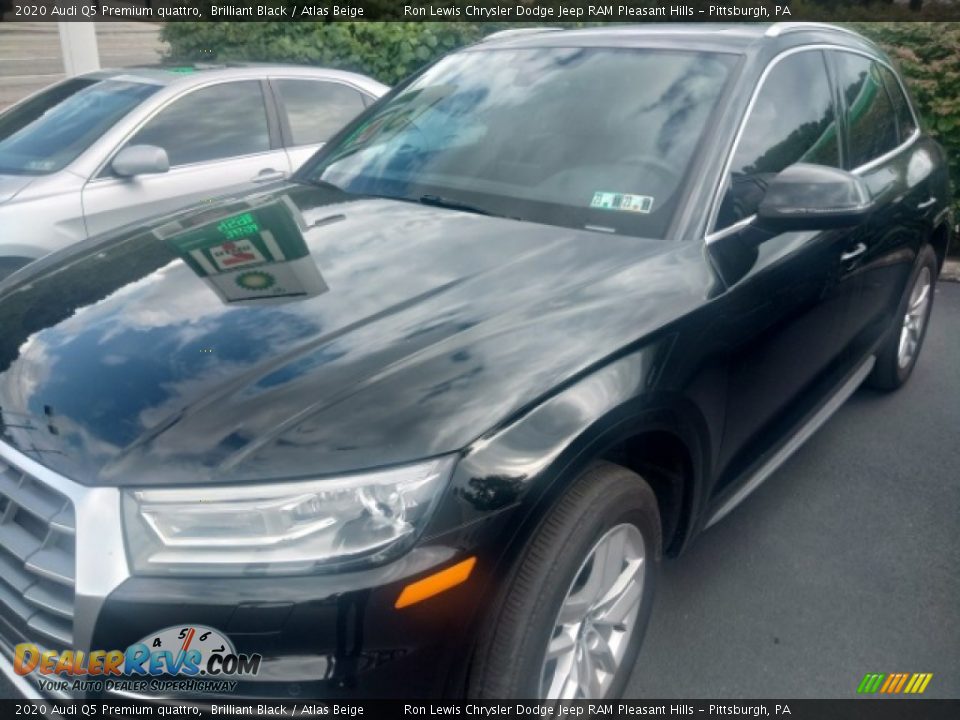 2020 Audi Q5 Premium quattro Brilliant Black / Atlas Beige Photo #1