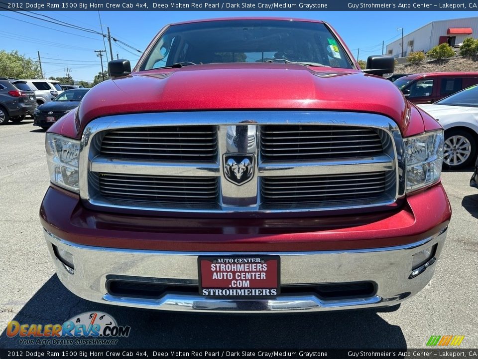 2012 Dodge Ram 1500 Big Horn Crew Cab 4x4 Deep Molten Red Pearl / Dark Slate Gray/Medium Graystone Photo #2