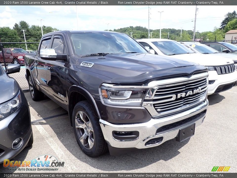 2020 Ram 1500 Laramie Crew Cab 4x4 Granite Crystal Metallic / Black Photo #3