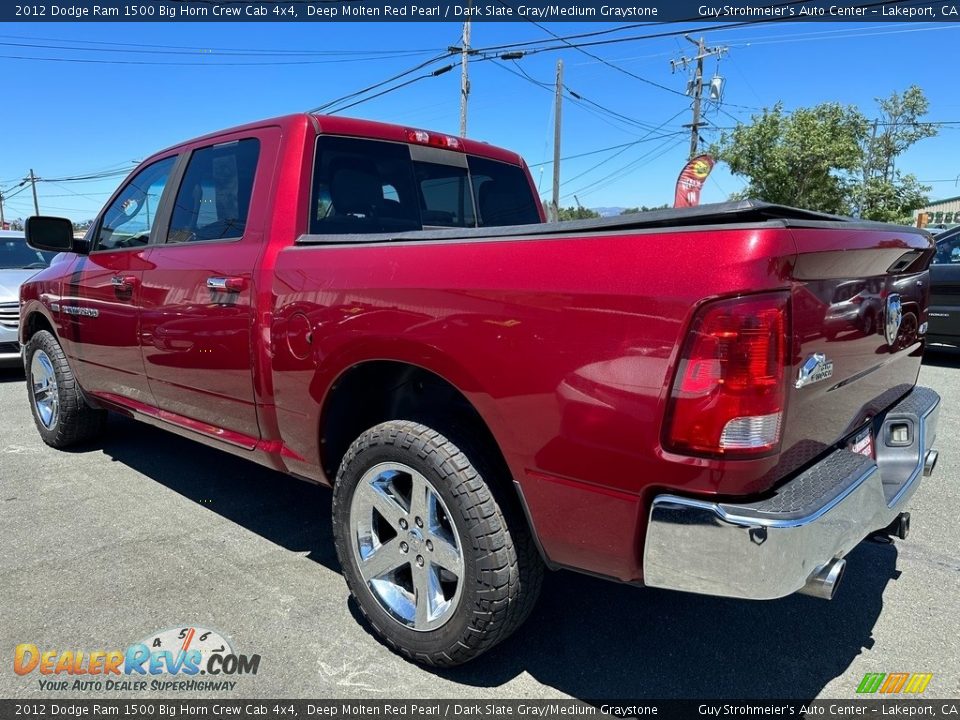 2012 Dodge Ram 1500 Big Horn Crew Cab 4x4 Deep Molten Red Pearl / Dark Slate Gray/Medium Graystone Photo #4