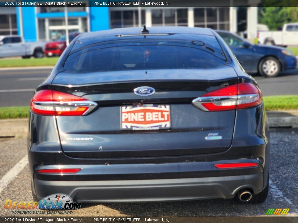 2020 Ford Fusion SE Agate Black / Ebony Photo #4