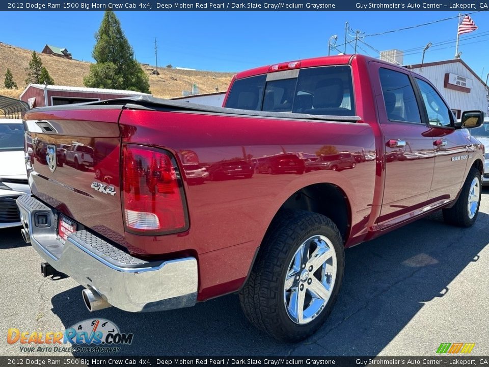 2012 Dodge Ram 1500 Big Horn Crew Cab 4x4 Deep Molten Red Pearl / Dark Slate Gray/Medium Graystone Photo #6