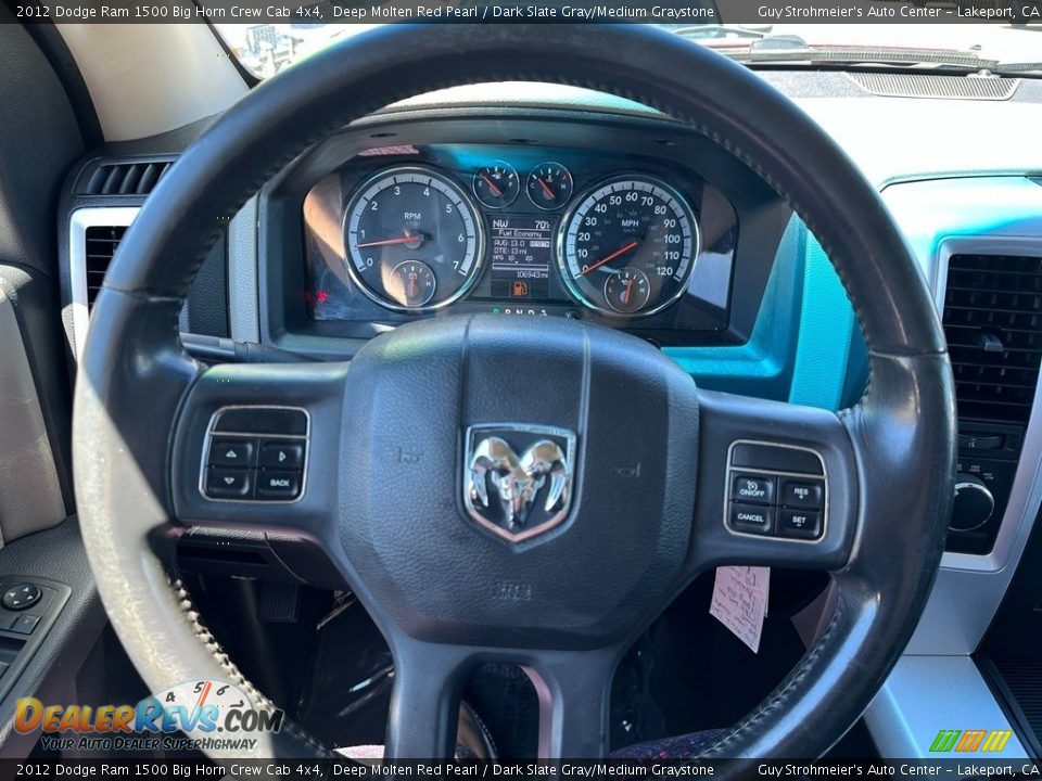 2012 Dodge Ram 1500 Big Horn Crew Cab 4x4 Deep Molten Red Pearl / Dark Slate Gray/Medium Graystone Photo #8