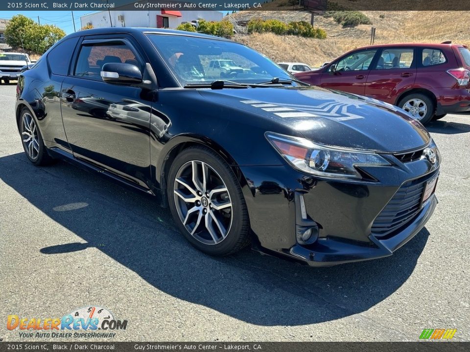 2015 Scion tC Black / Dark Charcoal Photo #1