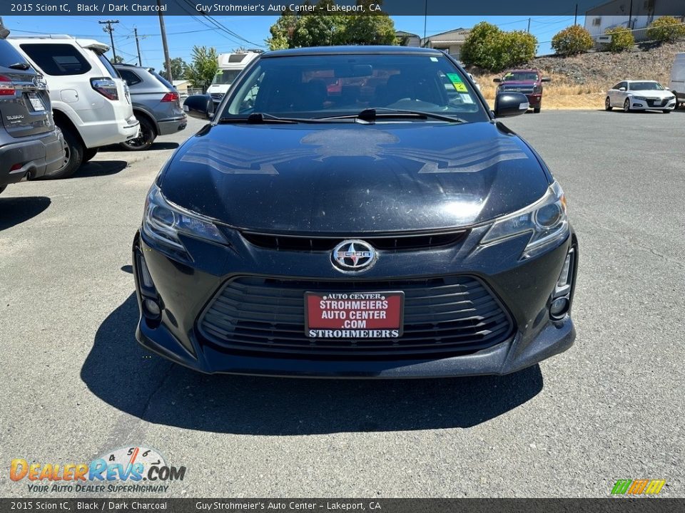 2015 Scion tC Black / Dark Charcoal Photo #2