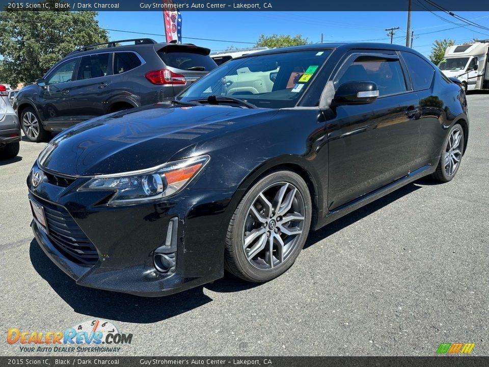 2015 Scion tC Black / Dark Charcoal Photo #3