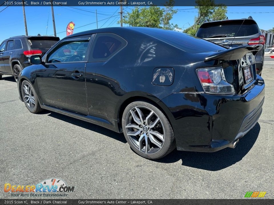 2015 Scion tC Black / Dark Charcoal Photo #4