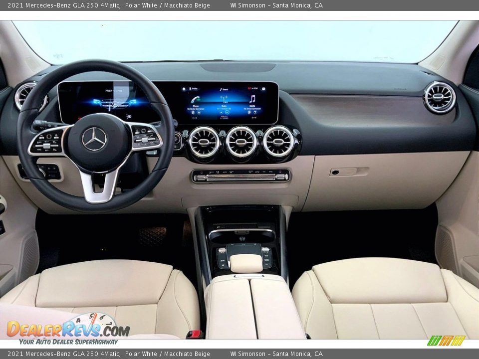 2021 Mercedes-Benz GLA 250 4Matic Polar White / Macchiato Beige Photo #15