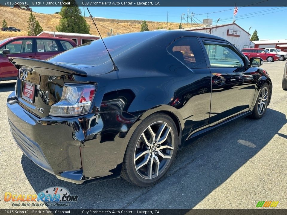 2015 Scion tC Black / Dark Charcoal Photo #6