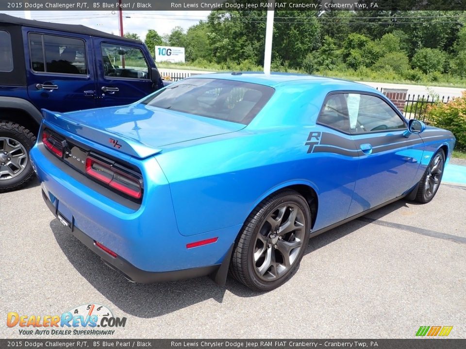 2015 Dodge Challenger R/T B5 Blue Pearl / Black Photo #4