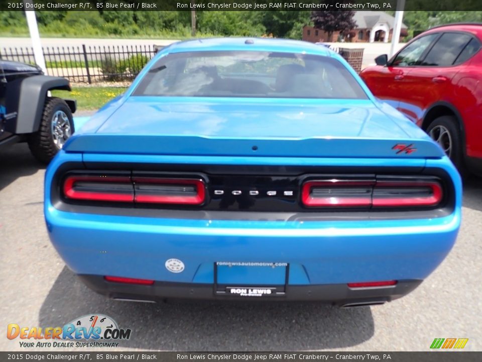 2015 Dodge Challenger R/T B5 Blue Pearl / Black Photo #5