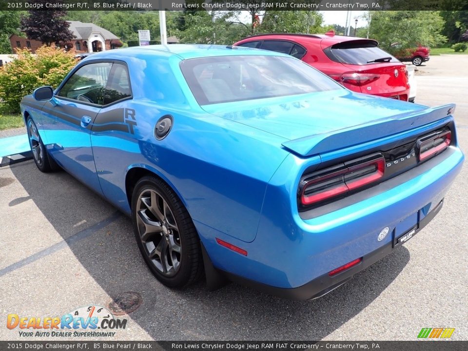 2015 Dodge Challenger R/T B5 Blue Pearl / Black Photo #6