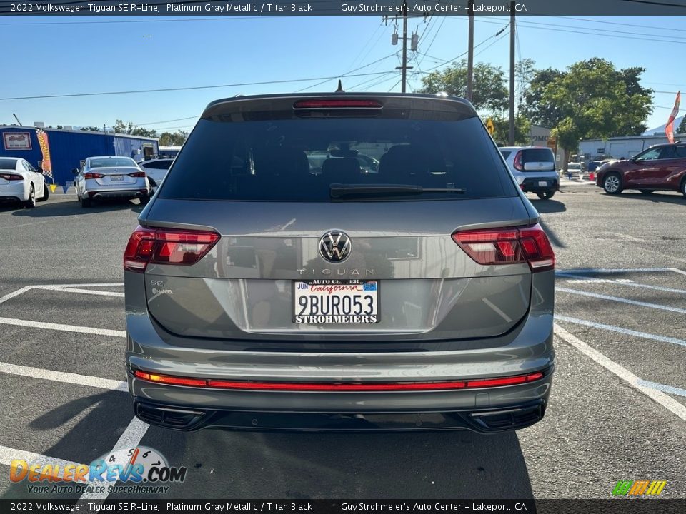 2022 Volkswagen Tiguan SE R-Line Platinum Gray Metallic / Titan Black Photo #5