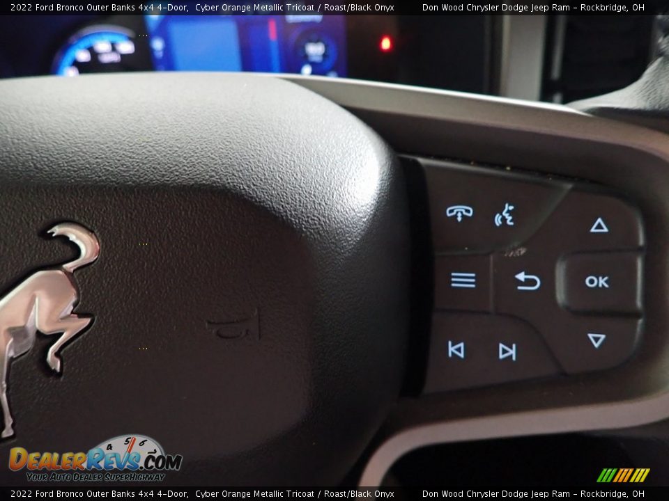 2022 Ford Bronco Outer Banks 4x4 4-Door Steering Wheel Photo #18