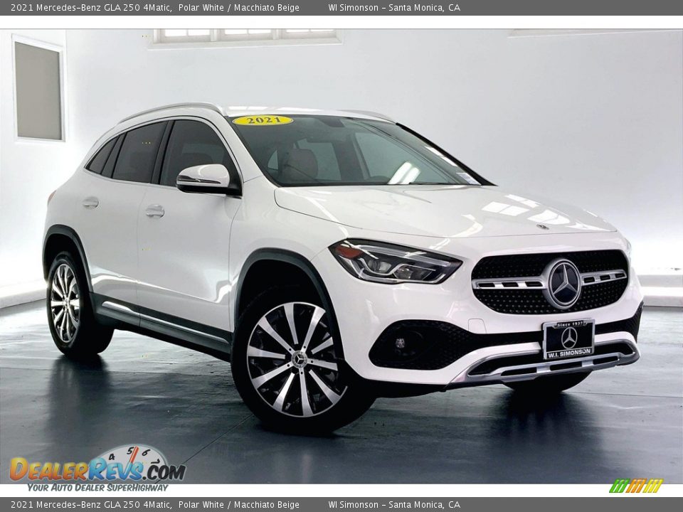 2021 Mercedes-Benz GLA 250 4Matic Polar White / Macchiato Beige Photo #33