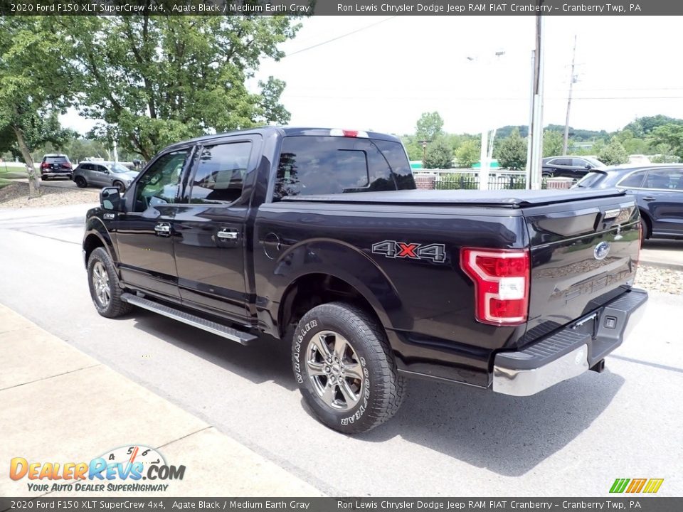 2020 Ford F150 XLT SuperCrew 4x4 Agate Black / Medium Earth Gray Photo #6