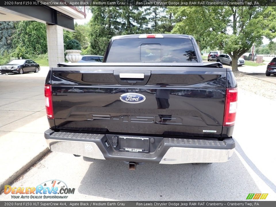 2020 Ford F150 XLT SuperCrew 4x4 Agate Black / Medium Earth Gray Photo #7