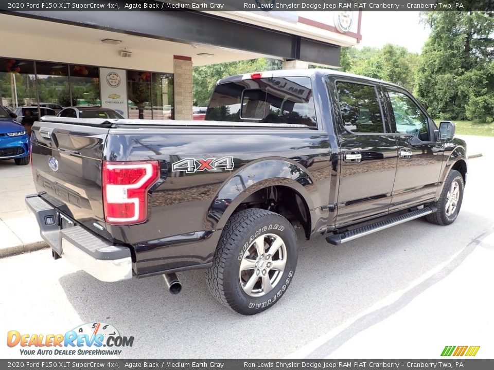 2020 Ford F150 XLT SuperCrew 4x4 Agate Black / Medium Earth Gray Photo #8