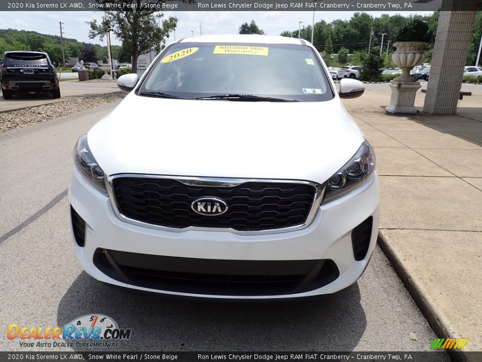 2020 Kia Sorento LX AWD Snow White Pearl / Stone Beige Photo #3