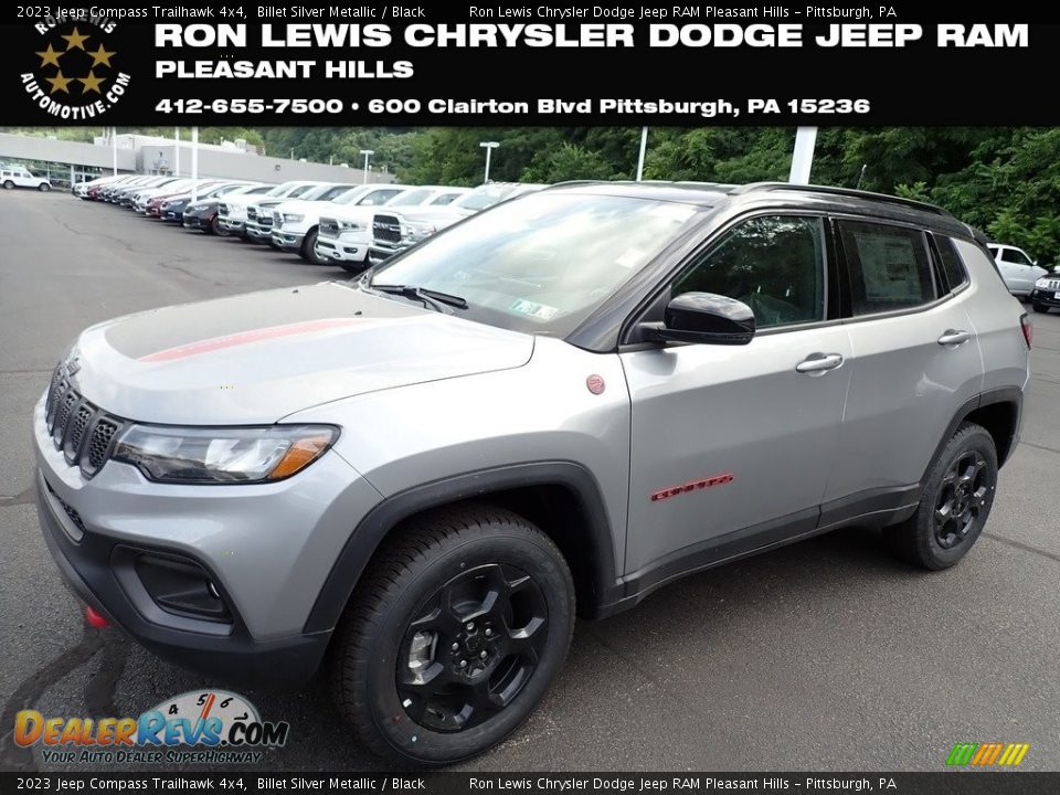 2023 Jeep Compass Trailhawk 4x4 Billet Silver Metallic / Black Photo #1