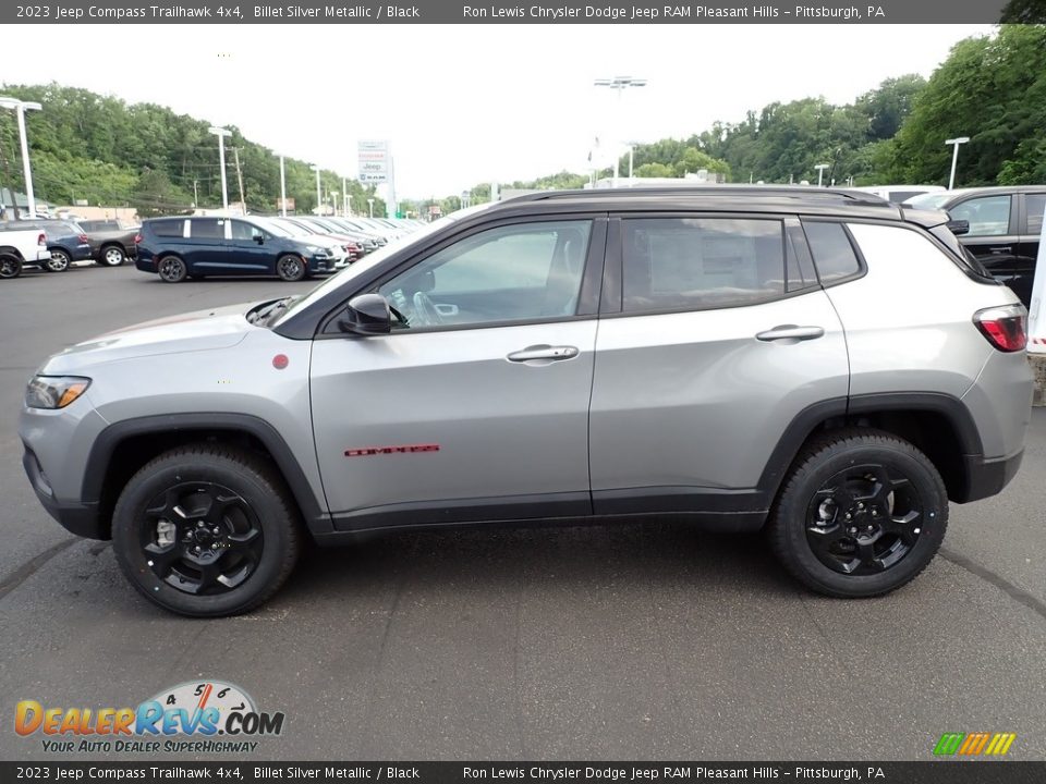 2023 Jeep Compass Trailhawk 4x4 Billet Silver Metallic / Black Photo #2